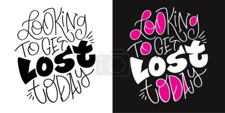Ilustración de Lindo divertido dibujado a mano garabato letras. Diseño de camiseta, impresión de taza. - Imagen libre de derechos