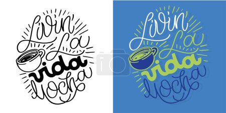 Illustration for Lettering postcard, t-shirt design, mug print. Art lettering design. - Royalty Free Image