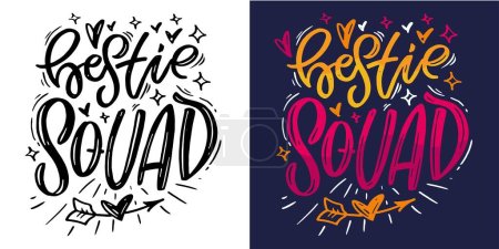 Linda mano dtawn doodle letras postal, letras impresión camiseta diseño, 100% vector de diseño.