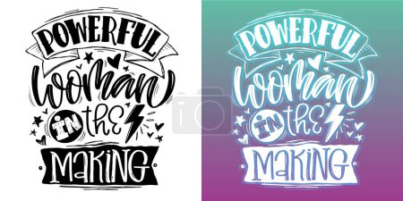 Illustration for Cute hand drawn doodle lettering art postcard. 100% vector file. - Royalty Free Image