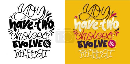 Cute hand drawn doodle lettering postcard. T-shirt design, fashion art letetring. 100% vector file