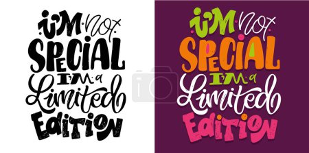 Funny hand drawn doodle lettering postcard, t-shirt design, art print. 100% vector file.