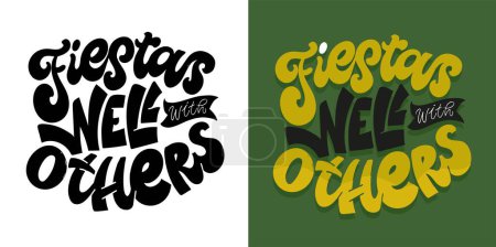 Illustration for Lettering quote. Hand drawn doodle lettering art postcard, t-shirt design.100% vector image - Royalty Free Image