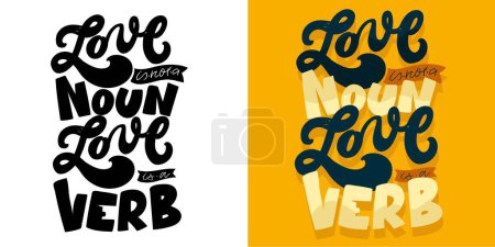Set with hand drawn lettering quotes in modern calligraphy style. Inspiration slogans for print and poster design. Vector
