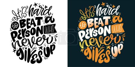 Cute lettering design. Lettering hand drawn doodle quote, print for t-shirt design, 100% vector file.