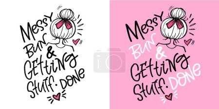 Illustration for Cute hand drawn doodle lettering. Lettering for tee, mug print, postcard. 100% vector image - Royalty Free Image