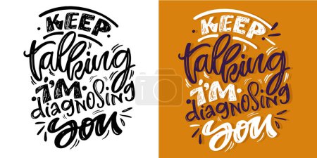 Cute hand drawn doodle lettering. Lettering for tee, mug print, postcard. 100% vector image