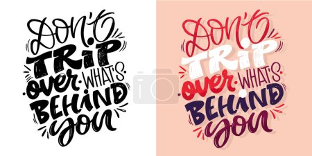 Illustration for Funny hand drawn doodle lettering quote. Lettering pring for t-shirt, mug, shopper, clothes - Royalty Free Image
