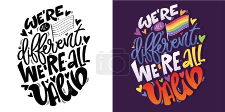 Funny hand drawn lettering about love. Pride month, trans love.Cute hand drawn doodle lettering quote. Lettering for t-shirt design, mug print, bag print, clothes fashion. 100% hand drawn vector image