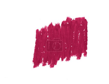 Téléchargez les photos : Frottis de rouge à lèvres, isolé sur fond blanc - en image libre de droit