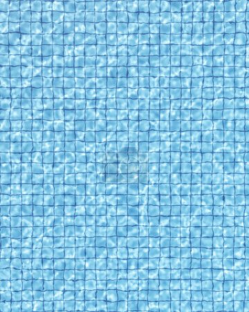 Foto de Verano vacaciones piscina azul agua azulejo patrón fondo soleado vista aérea 3d ilustración renderizado digital - Imagen libre de derechos