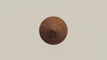 Foto de Fragmentos de cono de chocolate marrón suave redondeado bloque de cacao oscuro gourmet 3d ilustración renderizado digital - Imagen libre de derechos
