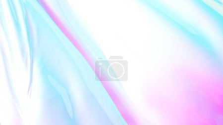 Foto de Holografía fondo formas dinámicas fluidez paleta de colores contemporánea rosa azul 3d ilustración renderizado digital - Imagen libre de derechos