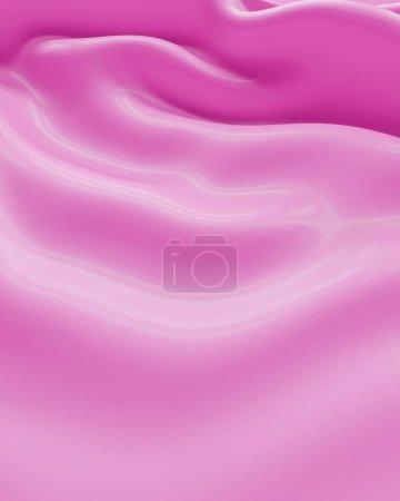 Téléchargez les photos : Vagues fluides roses broyé moderne luxe abstrait fond coloré illustration 3d rendre rendu numérique - en image libre de droit