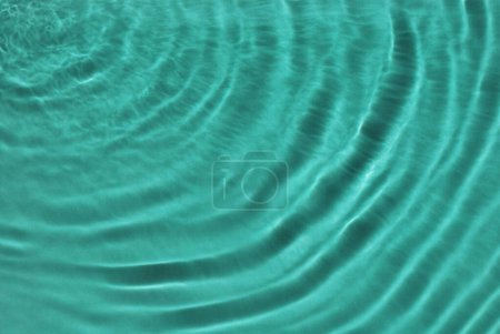 Photo for Clear pool water. Abstract fresh transparent blue water surface from above - Royalty Free Image