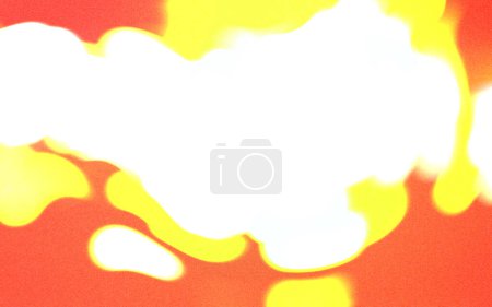 Téléchargez les photos : Fond abstrait avec des traits expressifs de couleur blanche, orange, rouge ou des formes arbitraires avec texture effet bruit de grain. Créations artistiques abstraites colorées. Design minimaliste aux formes organiques abstraites. Modèle d'espace de copie. Espace vide - en image libre de droit
