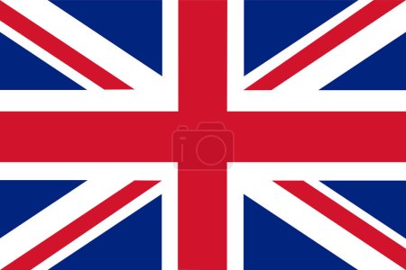 Photo for Great Britain, United Kingdom, flag, vector, illustration - Royalty Free Image