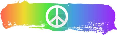 Photo for Peace banner symbol brush element .vector illustration - Royalty Free Image