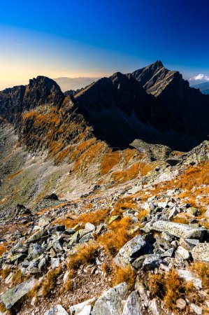 Photo for The mount Krivan. Autumn landscape of the High Tatras. One of the most popular travel destination in Poland and Slovakia. Sunny October day in the mountains. - Royalty Free Image
