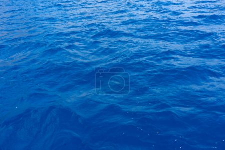Photo for Water surface texture background, close up of blue water waves - Royalty Free Image