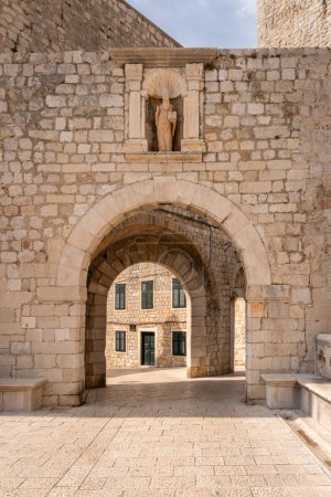 Photo for Arched gateway in the Old City of Dubrovnik, Croatia - Royalty Free Image