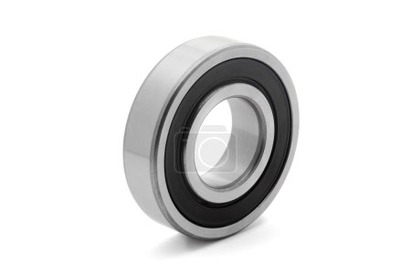 Front view of a tapered roller bearing, isolated on a white background.