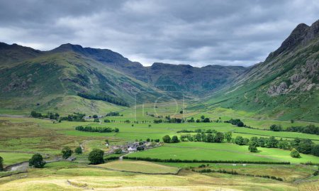 Photo for Sunlight and clouds over the Langdale Valley - Royalty Free Image