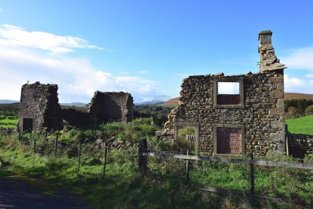 Fly tipping in the farmhouse ruins