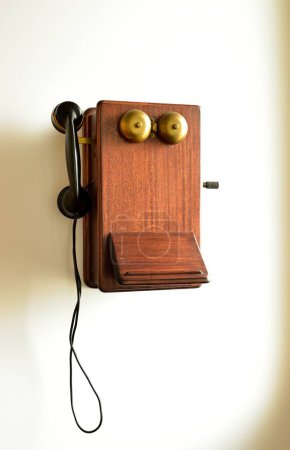 Vintage wall mounted telephone box