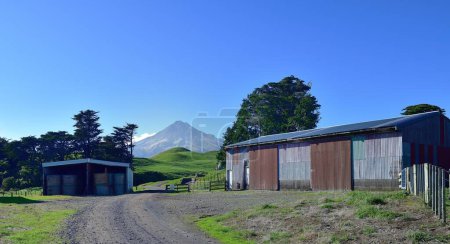 El estratovolcán del Monte Taranaki, Nueva Zelanda