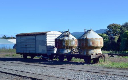 Foto de Carruajes ferroviarios en los laterales de Carterton - Imagen libre de derechos
