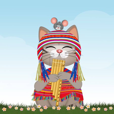 Foto de Ilustración del gato peruano - Imagen libre de derechos