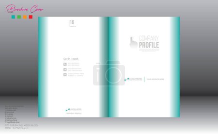 Conception de couverture de brochure vectorielle de 4 couleurs pour l'entreprise et toute utilisation de l'entreprise