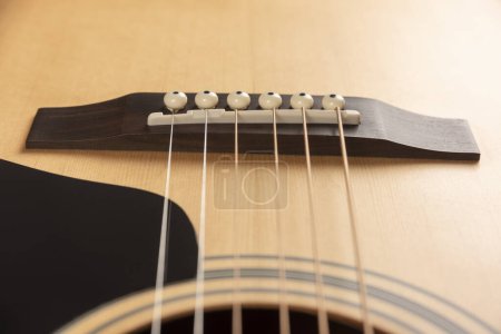 Photo for Dreadnought shaped acoustic guitar - Royalty Free Image
