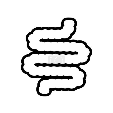 Ilustración de Icono del tracto gastrointestinal humano - Imagen libre de derechos
