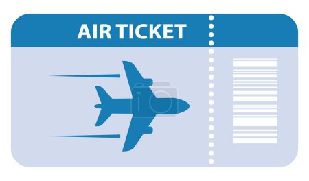 Ilustración de Icono del vector del boleto aéreo - Imagen libre de derechos