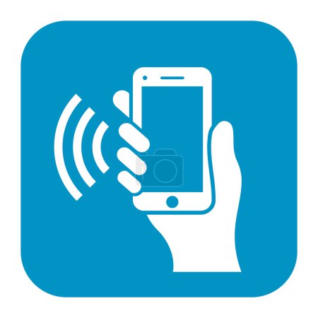 Mobile phone using vector sign
