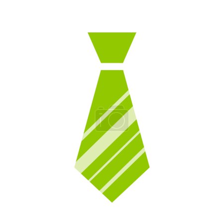 Illustration for Green tie vector icon - Royalty Free Image