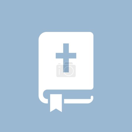 Illustration for Bible holy book simple vector icon - Royalty Free Image
