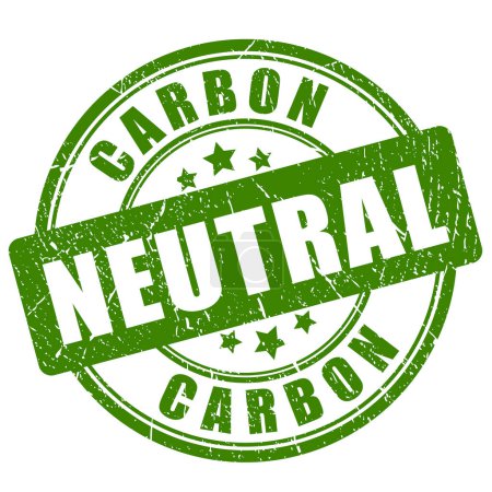 Téléchargez les illustrations : Timbre vert neutre carbone - en licence libre de droit