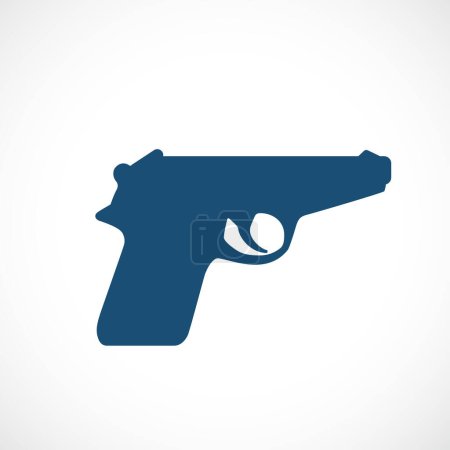 Illustration for Fire gun vector icon - Royalty Free Image
