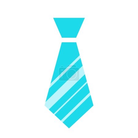 Illustration for Blue stylish tie vector icon - Royalty Free Image