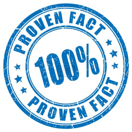 Illustration for Proven fact vector stamp - Royalty Free Image