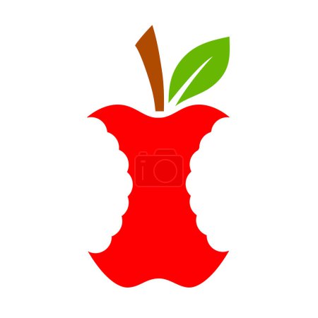 Ilustración de Icono de vectores de muñón de manzana - Imagen libre de derechos