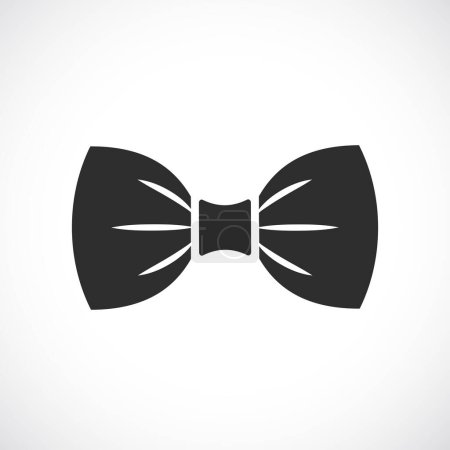 Illustration for Black bow tie icon - Royalty Free Image