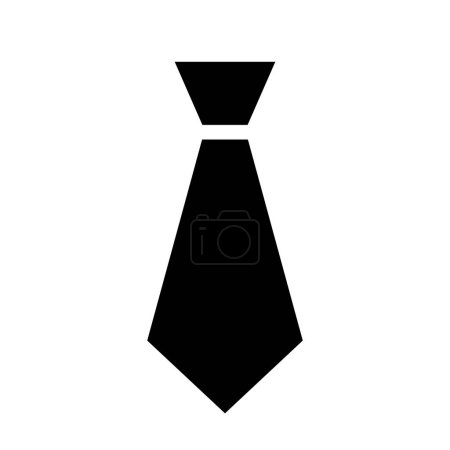 Illustration for Black tie vector icon - Royalty Free Image