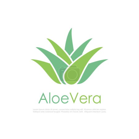 Téléchargez les photos : Logo vectoriel Aloe vera - en image libre de droit