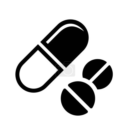 Illustration for Drugs vector medical icon - Royalty Free Image