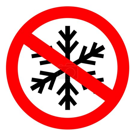 Illustration for Do not freeze sign - Royalty Free Image