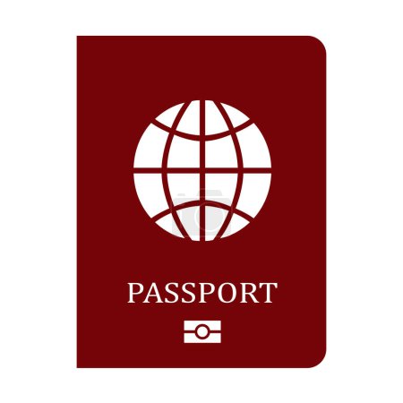 Téléchargez les photos : Passeport vecteur icône de voyage - en image libre de droit